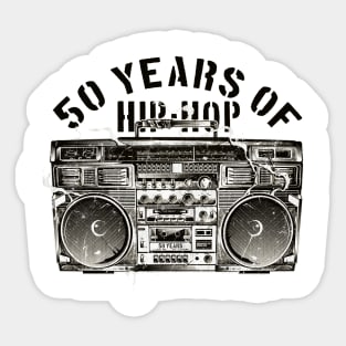 50 Years of Hip Hop Classic Sticker